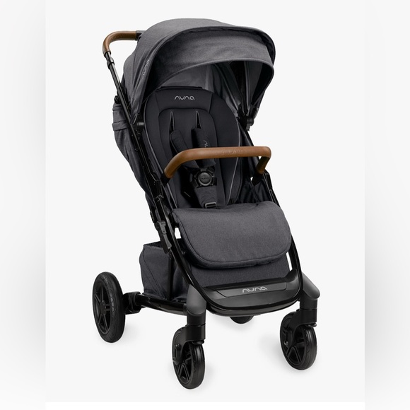 Nuna Gray Stroller with Brown Handle - Picture 1 of 5